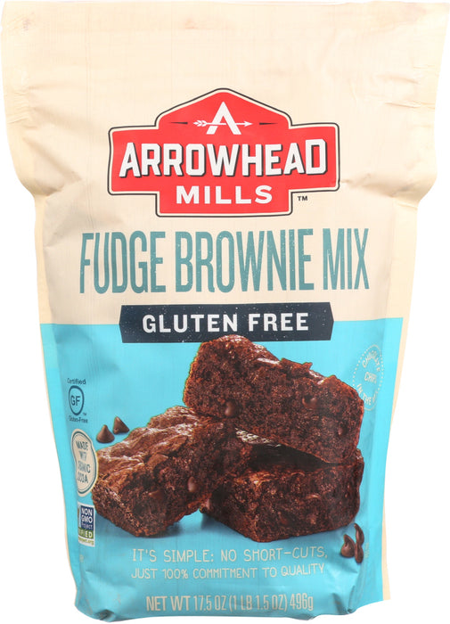 ARROWHEAD MILLS: Organic Fudge Brownie Mix, 17.5 oz