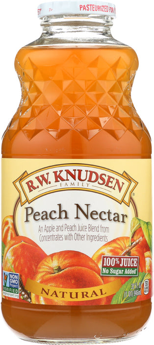 R.W. KNUDSEN FAMILY: Peach Nectar Juice, 32 oz