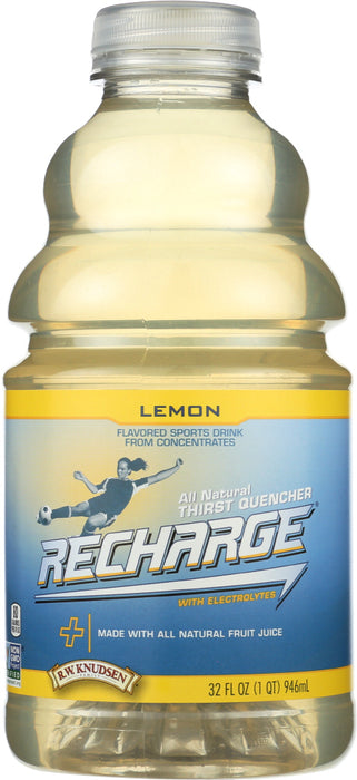 R.W. KNUDSEN: Recharge Lemon Juice, 32 fo