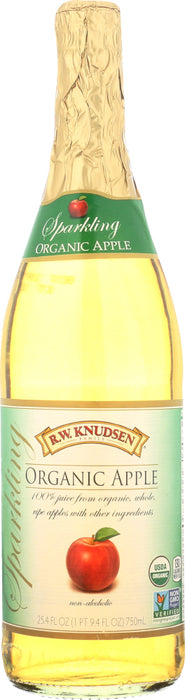 R.W. KNUDSEN FAMILY: Organic Sparkling Apple Juice, 25.4 oz