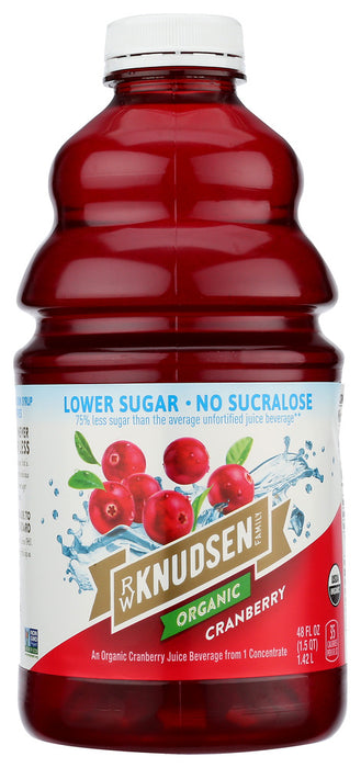 KNUDSEN: Organic Cranberry Low Sugar Juice, 48 fo