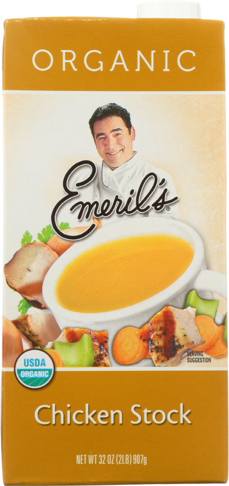 EMERIL'S: Organic All Natural Chicken Stock, 32 oz - No Brand For Less 