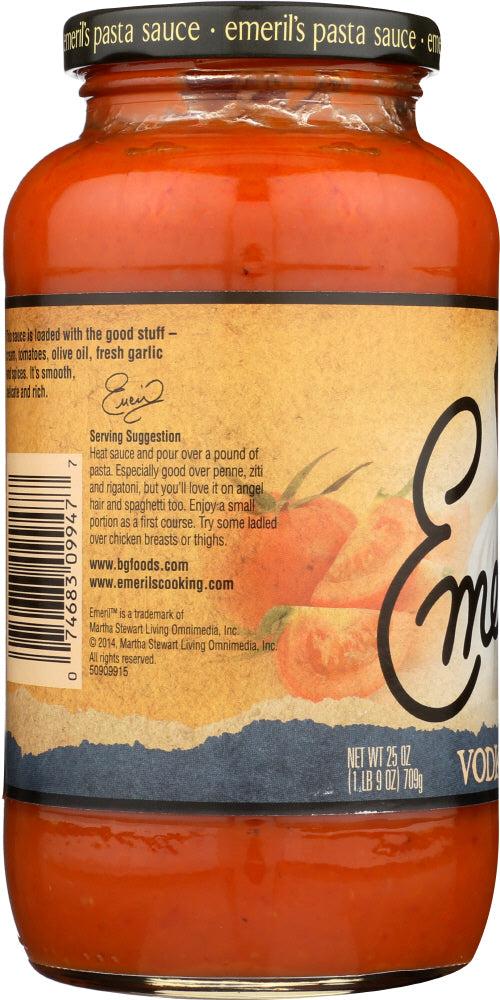 EMERIL'S: Vodka Pasta Sauce, 25 oz - No Brand For Less 