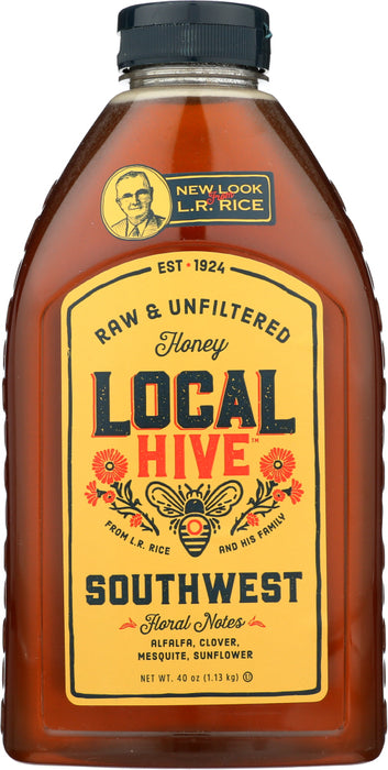 LOCAL HIVE: Raw and Unfiltered Southwest Honey, 40 oz
