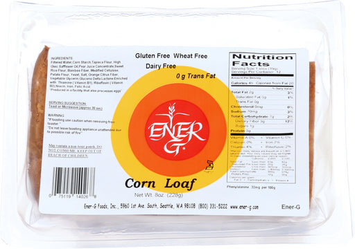 ENER G FOODS: Bread Loaf Light Corn, 8 oz - No Brand For Less 
