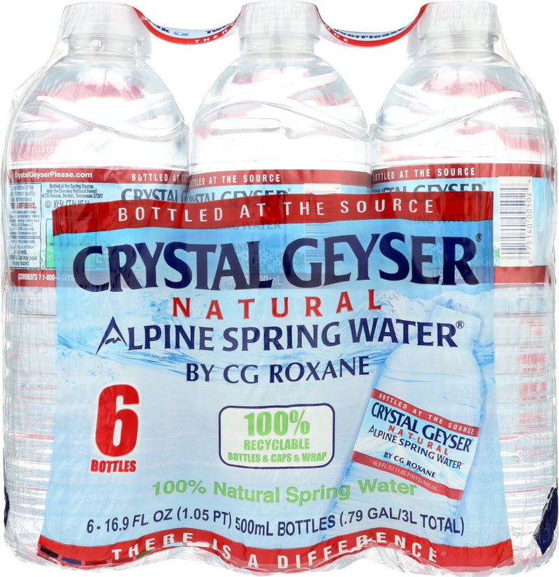 CRYSTAL GEYSER: Water 6 Pack Alpine, 16.9 fo - No Brand For Less