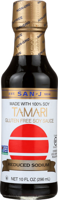 SAN-J: Reduced Sodium Tamari Soy Sauce, 10 Oz