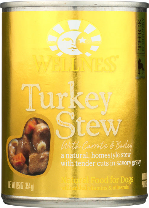 WELLNESS: Turkey Stew with Barley & Carrots, 12.5 oz