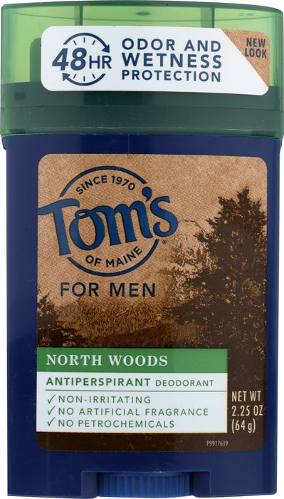 TOMS OF MAINE: Deodorant Mens North Woods 18P, 2.25 oz