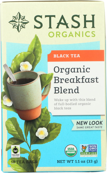 STASH TEA: Organic Breakfast Blend Tea, 18 bg