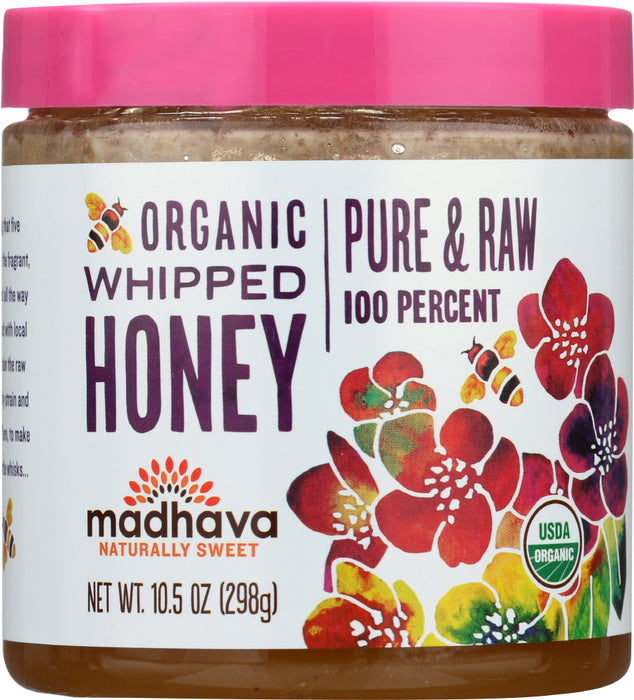 MADHAVA HONEY: Honey Whipped Organic, 10.5 oz