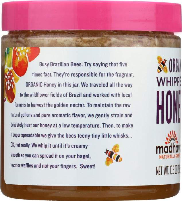 MADHAVA HONEY: Honey Whipped Organic, 10.5 oz