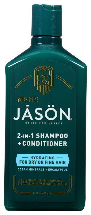 JASON: Hydrating 2 In 1 Shampoo Plus Conditioner, 12 oz