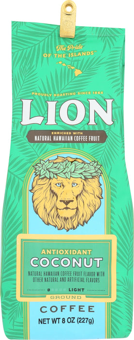 LION COFFEE: Coffee Antioxidant Coconut, 8 oz