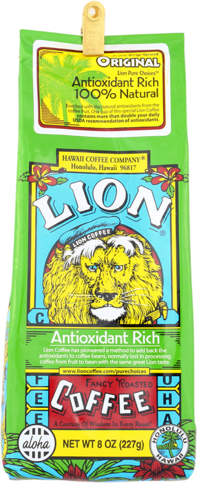 LION COFFEE: Coffee Antioxidant Original, 8 oz