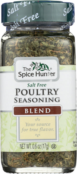 THE SPICE HUNTER: Salt Free Poultry Seasoning Blend, 0.6 oz