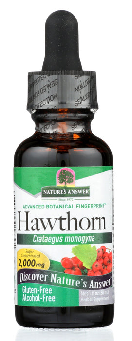 NATURE'S ANSWER: Hawthorne Alcohol-Free 2,000 mg, 1 oz