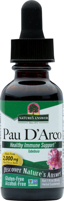 NATURES ANSWER: Alcohol Free Pau D' Arco, 1 oz