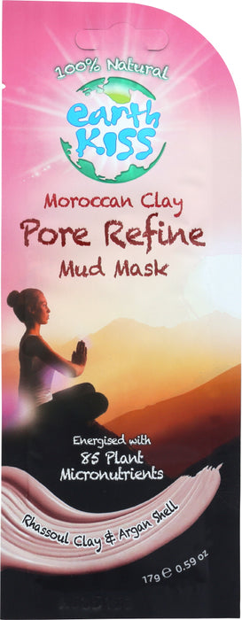 EARTH KISS: Mask Mud Clay Pore Refine, .59 oz - No Brand For Less 