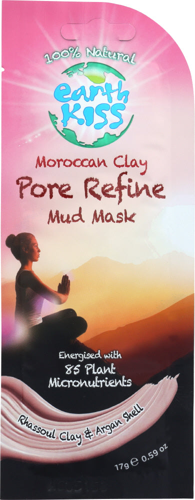 EARTH KISS: Mask Mud Clay Pore Refine, .59 oz - No Brand For Less 