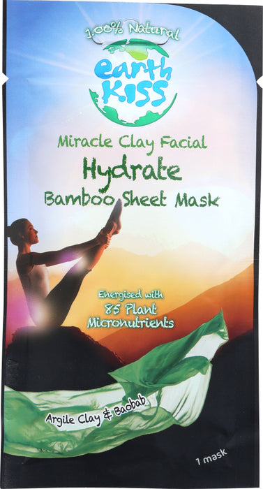 EARTH KISS: Mask Clay Facial Hydrate, .84 oz - No Brand For Less 