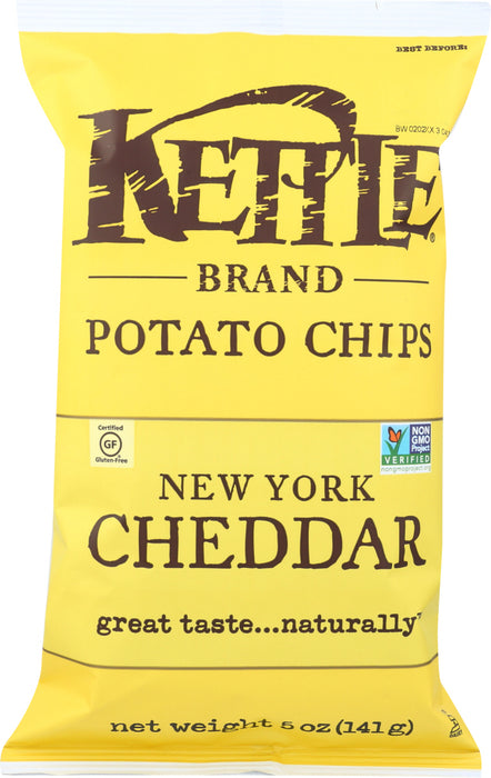 KETTLE FOODS: New York Cheddar Potato Chips, 5 oz