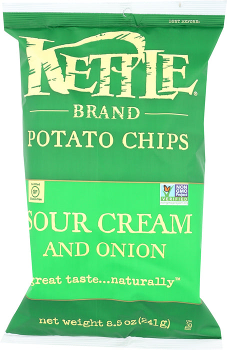 KETTLE FOODS: Chip Potato Sour Cream Onion &, 8.5 oz