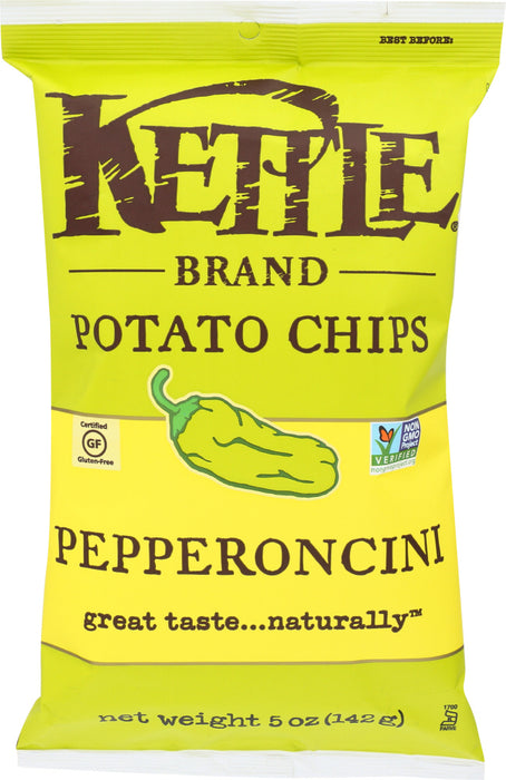 KETTLE BRAND: Potato Chips Pepperoncini, 5 Oz
