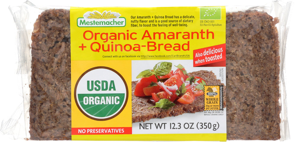 MESTEMACHER: Bread Amaranth Quinoa Organic, 12.3 oz