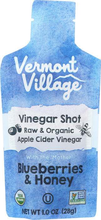 VERMONT VILLAGE: Vinegar Shot Blueberry & Honey Drink, 1 oz