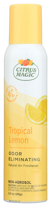 CITRUS MAGIC: Air Freshener Spray Lemon Tropical, 3.5 oz