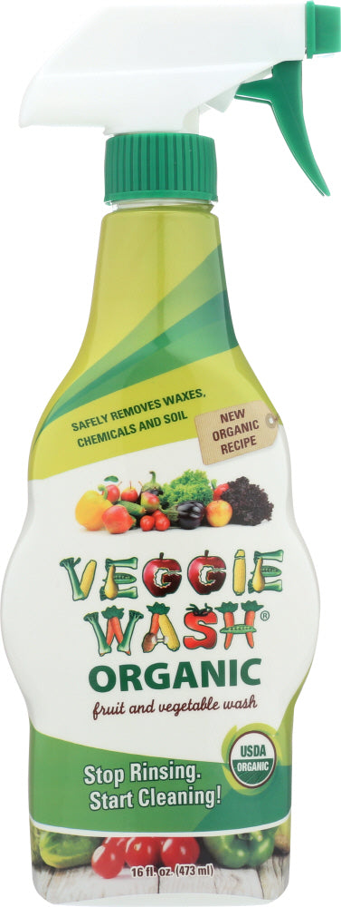 VEGGIE WASH: Organic Fruit and Vegetable Wash, 16 oz