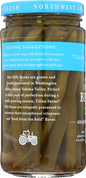 TILLEN FARMS: Crispy Dilly Beans Pickled Extra Mild, 12 oz