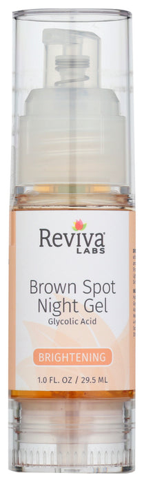 REVIVA: Brown Spot Night Gel, 1 oz