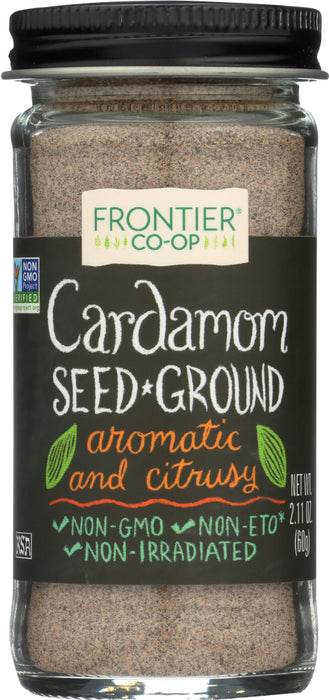 FRONTIER HERB: Ground Cardamom Seed, 2.11oz
