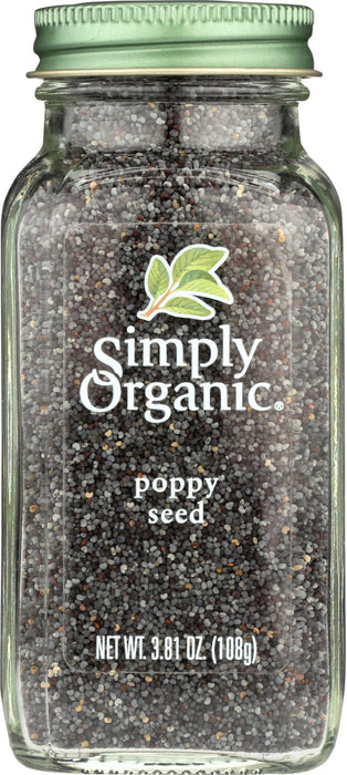 SIMPLY ORGANIC: Bottle Poppy Seed Organic, 3.81 oz