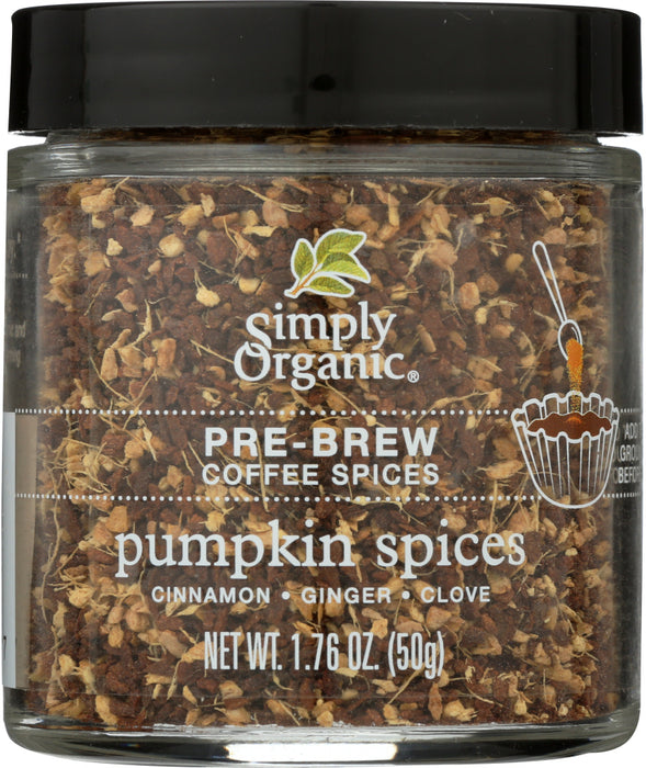 SIMPLY ORGANIC: Organic Coffee Spices Pumpkin, 1.76