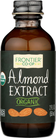 FRONTIER HERB: Organic Almond Extract, 2 oz - No Brand For Less