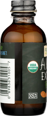 FRONTIER HERB: Organic Almond Extract, 2 oz - No Brand For Less