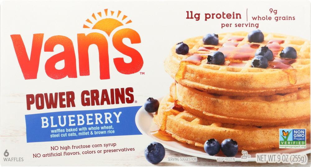 VANS: Power Grains Blueberry Waffle, 9 oz