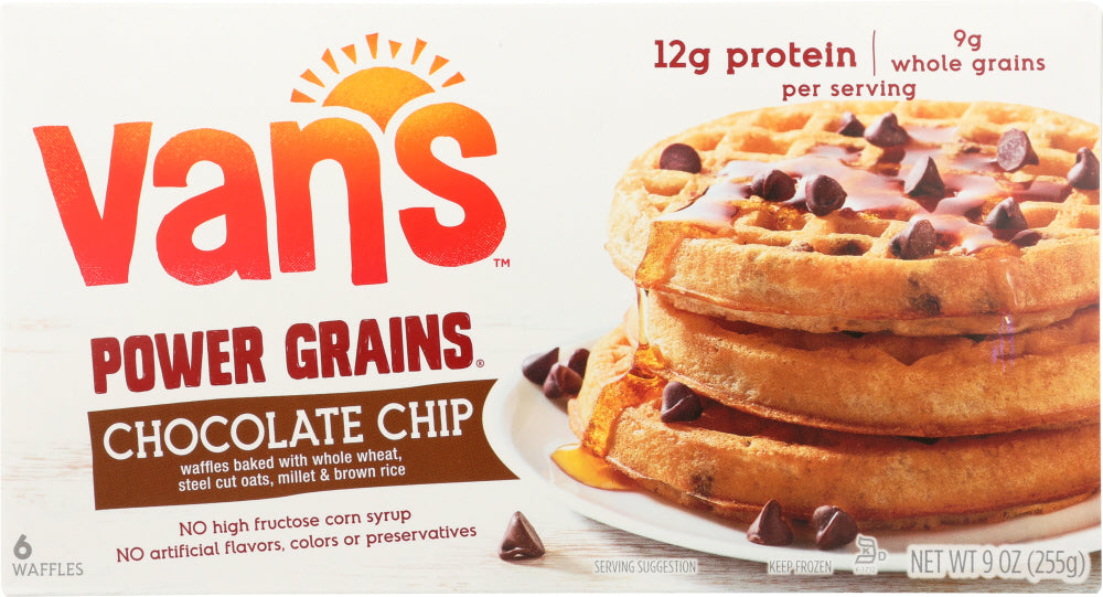 VANS: Waffle Chocolate Chip Power Grains, 9 oz