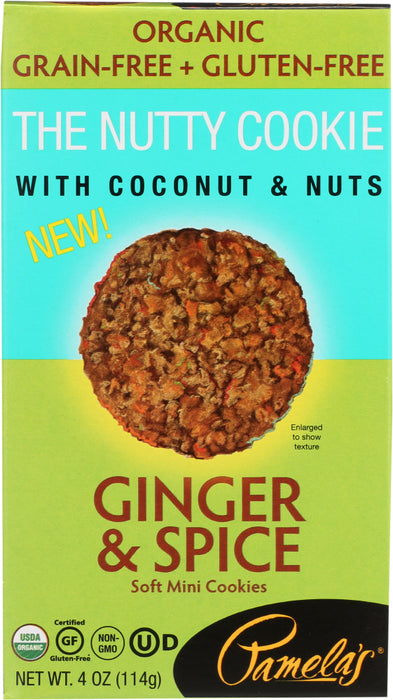 PAMELAS: The Nutty Cookie Ginger & Spice, 4 Oz
