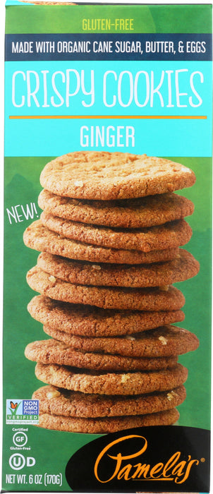 PAMELAS: Ginger Crispy Cookies, 6 Oz