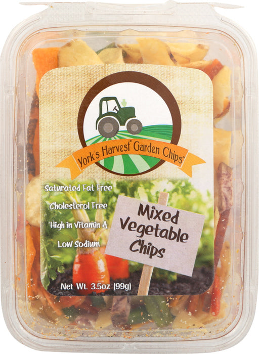 YORKS HARVEST GARDEN CHIPS: Chip Vegetable Mixed, 3.5 oz