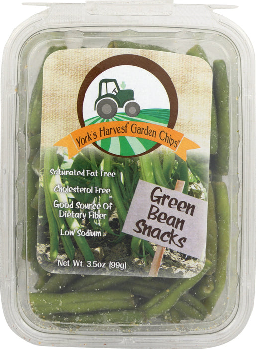YORKS HARVEST GARDEN CHIPS: Chip Green Bean Snacks, 3.5 oz