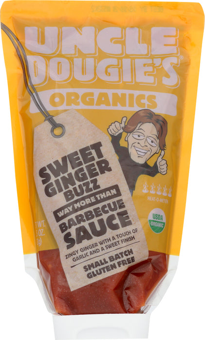 UNCLE DOUGIE: Sweet Ginger Buzz Bbq Sauce, 13.5 oz
