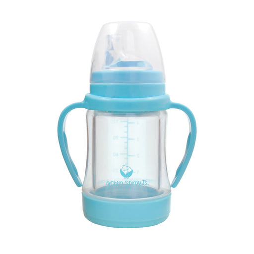 Green Sprouts Cup Sip N Straw Glass 6 Months Plus Aqua 1 Count - No Brand For Less 