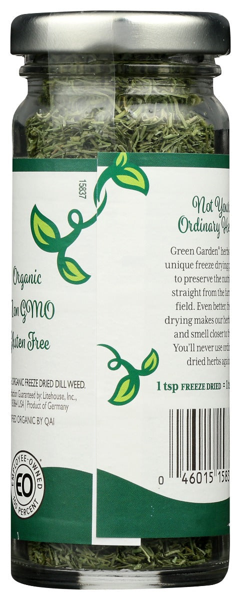 GREEN GARDEN: Ssnng Herb Dill Frz Dried, 108 ml - No Brand For Less 