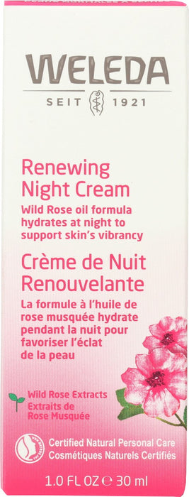 WELEDA: Cream Night Renew Wild Rose, 1 fo