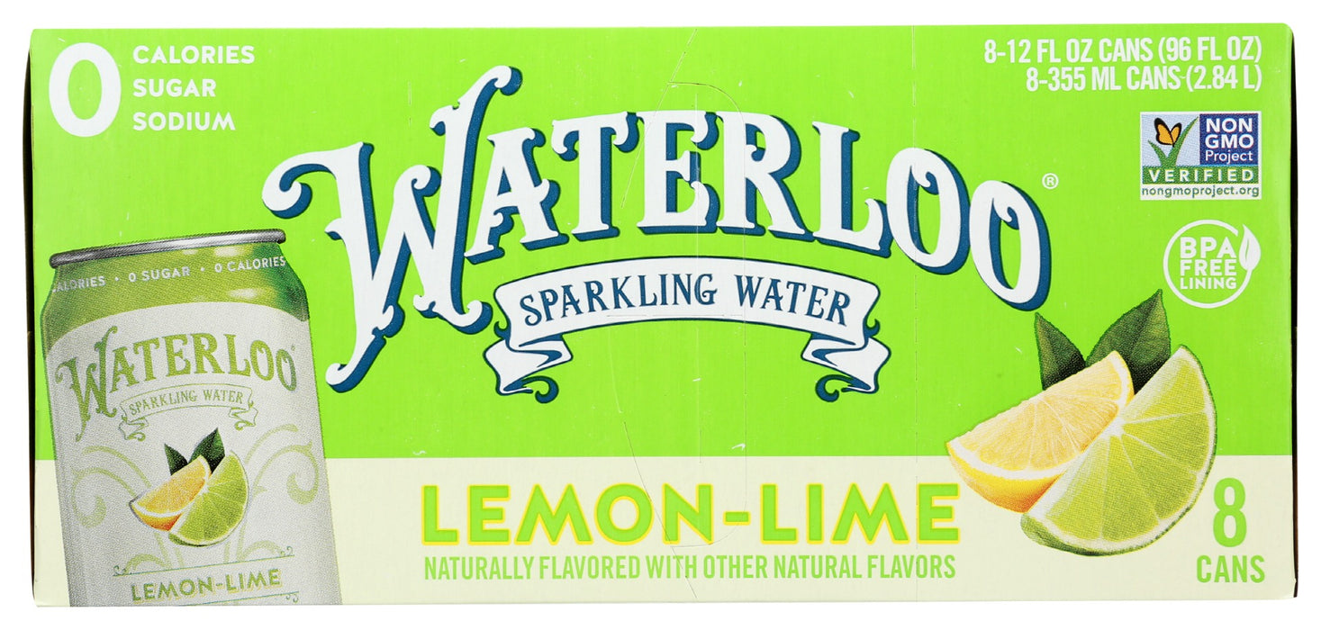 WATERLOO SPARKLING WATER: Water Sprkl Lmn Lime 8Pk, 96 FO